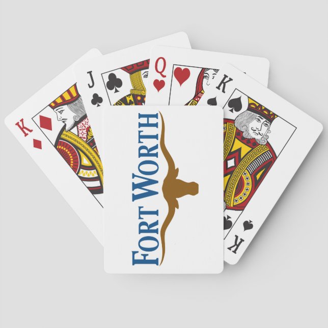 Jeu De Cartes Drapeau de Fort Worth (Texas) (dos)