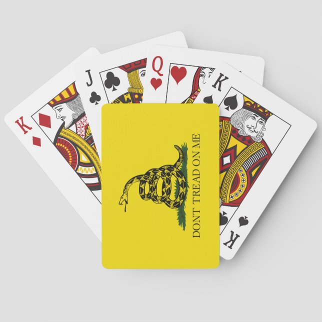 Jeu De Cartes Drapeau de Gadsden (Ne pas me rouler dessus) (Drap (dos)
