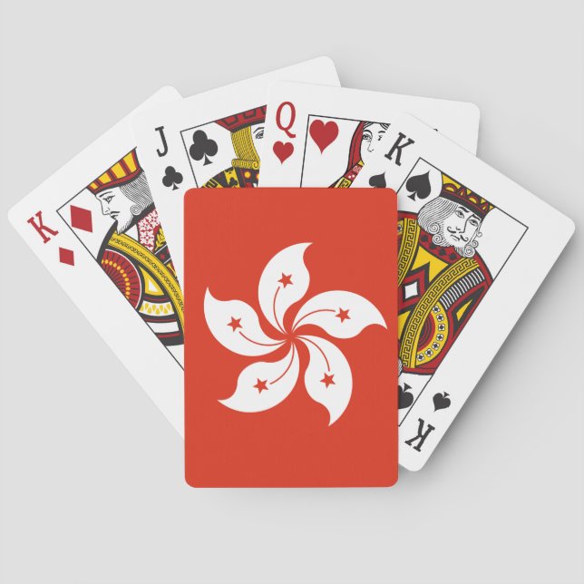 Jeu De Cartes Drapeau de Hong Kong (dos)
