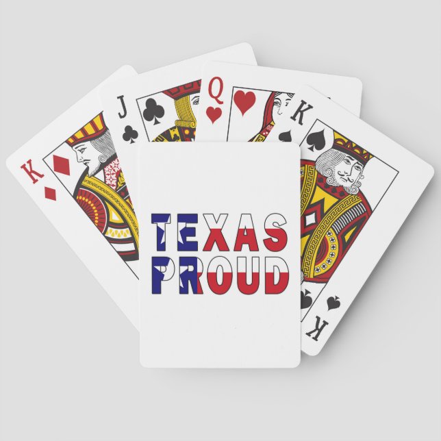 Jeu De Cartes Drapeau de la fierté du Texas (dos)