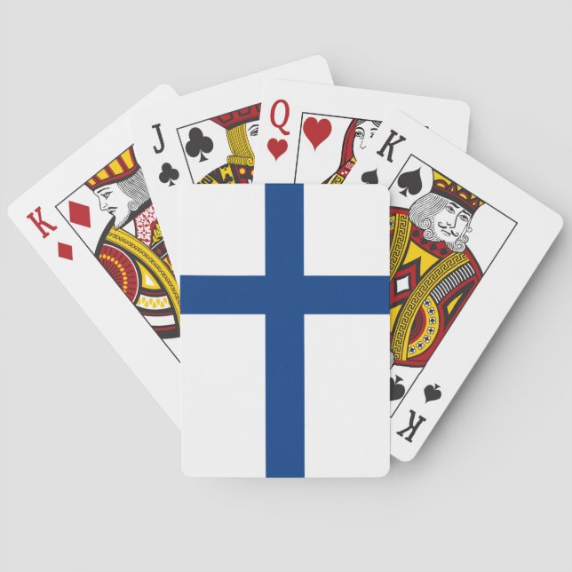 Jeu De Cartes Drapeau de la Finlande (dos)