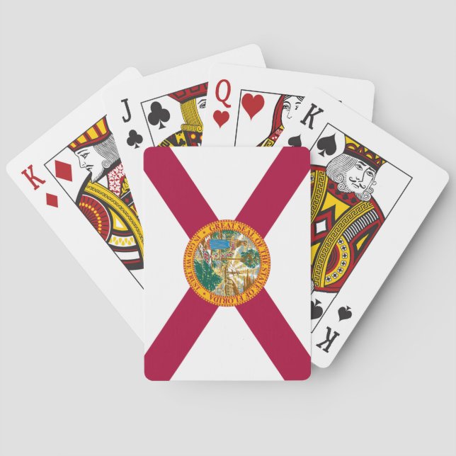 JEU DE CARTES DRAPEAU DE LA FLORIDE (dos)