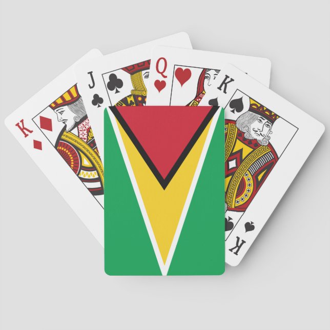 Jeu De Cartes Drapeau de la Guyana  (dos)