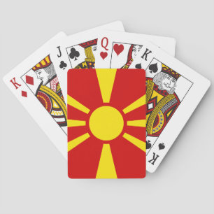 Jeu De Cartes Drapeau de la Macédoine du Nord