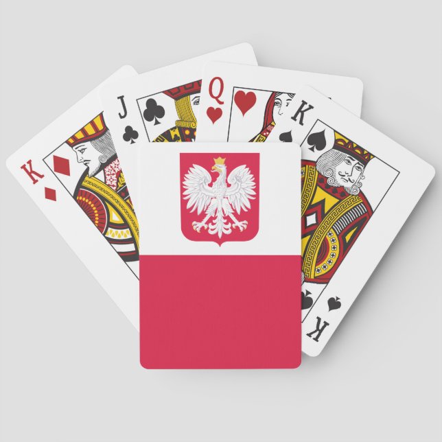 Jeu De Cartes Drapeau de la Pologne (dos)