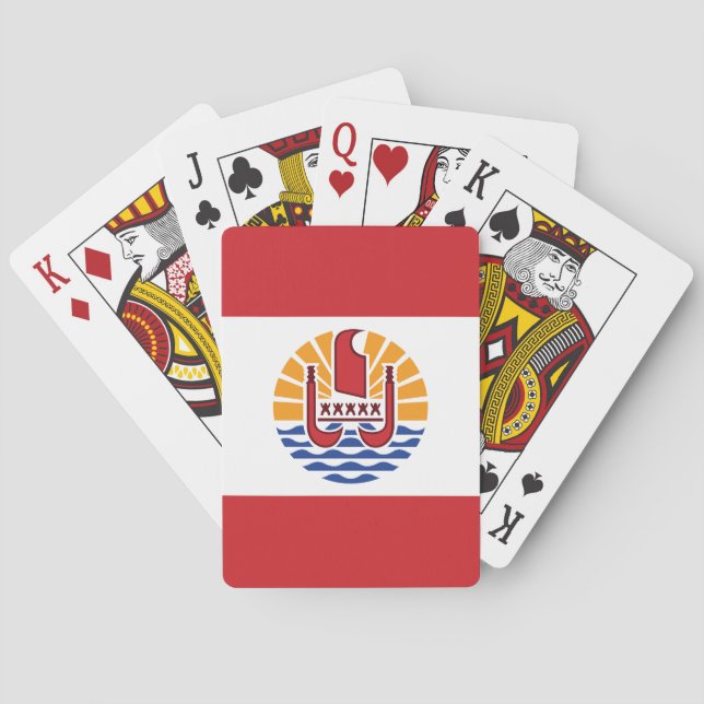 Jeu De Cartes Drapeau de la Polynésie française (dos)
