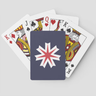 Jeu De Cartes Drapeau de la préfecture d'Hokkaido, Japon