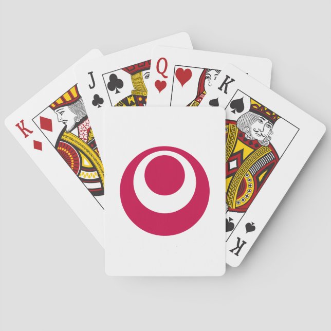 Jeu De Cartes Drapeau de la préfecture d'Okinawa, Japon (dos)