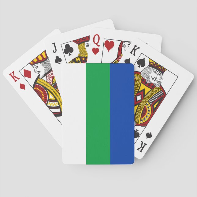 Jeu De Cartes Drapeau de la République de Komi (dos)