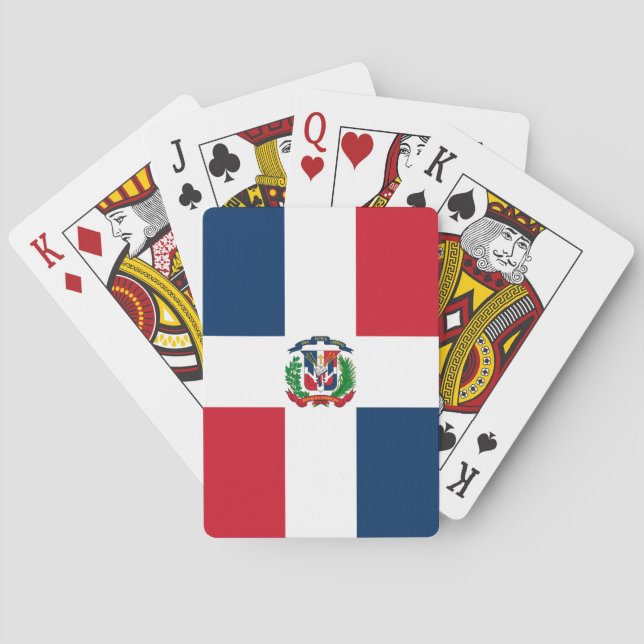 Jeu De Cartes Drapeau de la République Dominicaine (dos)