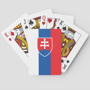 Jeu De Cartes drapeau de la Slovaquie (variante verticale)