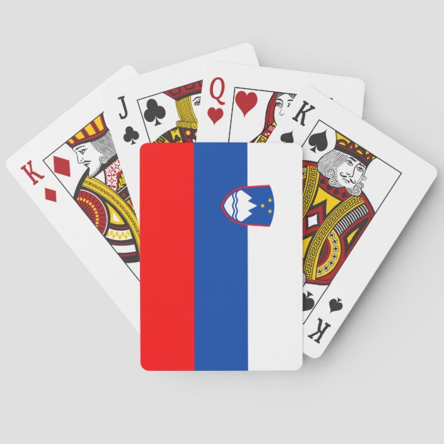 Jeu De Cartes Drapeau de la Slovénie (dos)