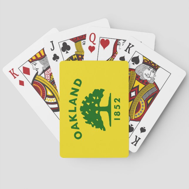 Jeu De Cartes Drapeau de la ville d'Oakland (Californie) (dos)