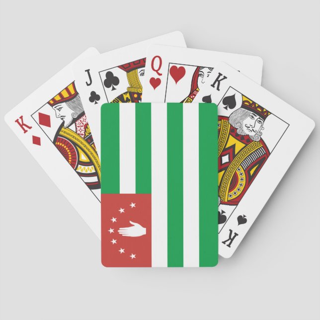 Jeu De Cartes Drapeau de l'Abkhazie patriotique (dos)