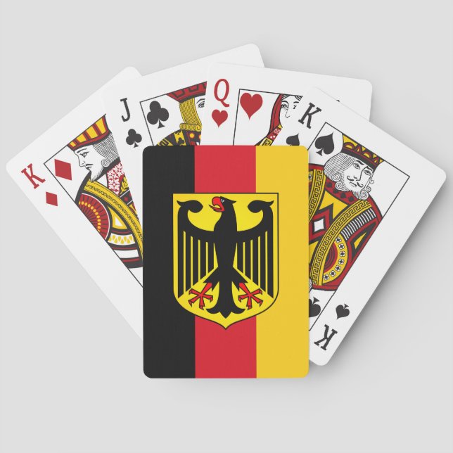 Jeu De Cartes Drapeau de l'Allemagne (dos)