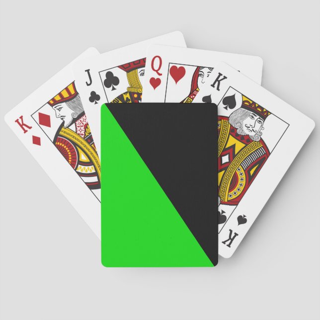 Jeu De Cartes Drapeau de l'anarchisme vert (dos)
