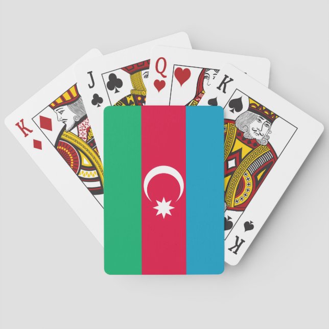 Jeu De Cartes Drapeau de l'Azerbaïdjan (dos)