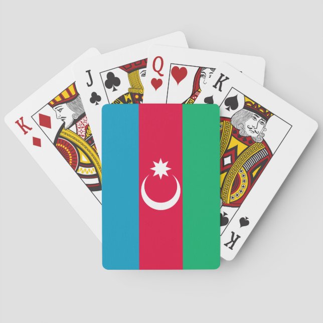 Jeu De Cartes Drapeau de l'Azerbaïdjan patriotique (dos)
