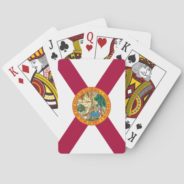 Jeu De Cartes Drapeau de l'État de Floride (dos)