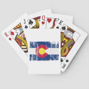 Jeu De Cartes Drapeau de l'état du Colorado T maillot cadeau pou