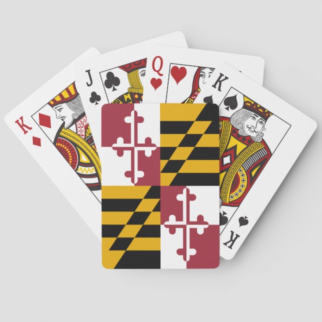 Jeu De Cartes Drapeau de l'État du Maryland (dos)