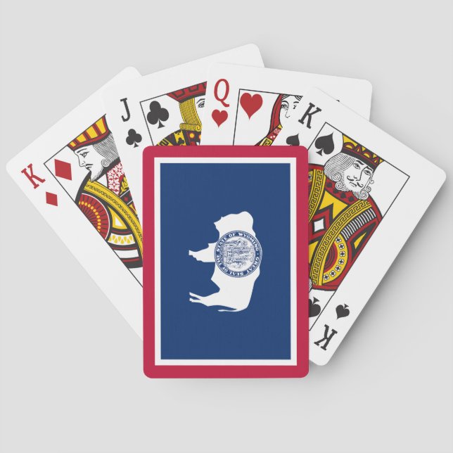 Jeu De Cartes Drapeau de l'État du Wyoming (dos)
