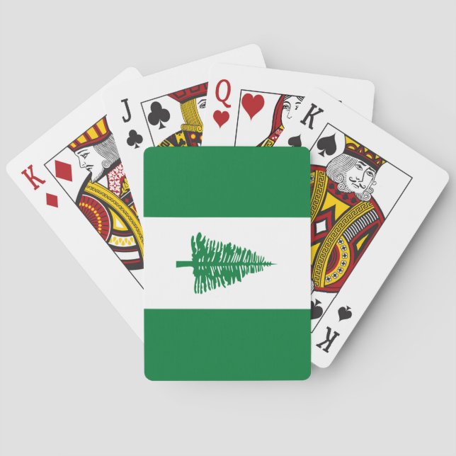 Jeu De Cartes Drapeau de l'île Norfolk (dos)