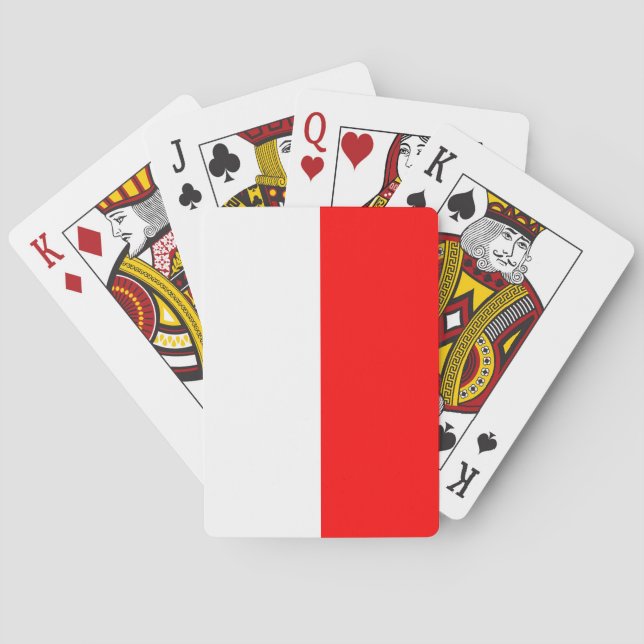 Jeu De Cartes Drapeau de l'Indonésie (dos)