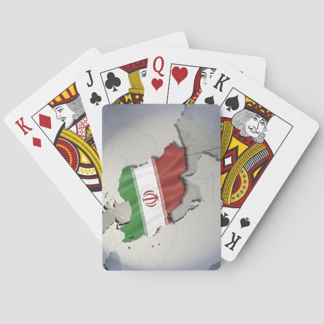 Jeu De Cartes Drapeau de l'Iran (dos)