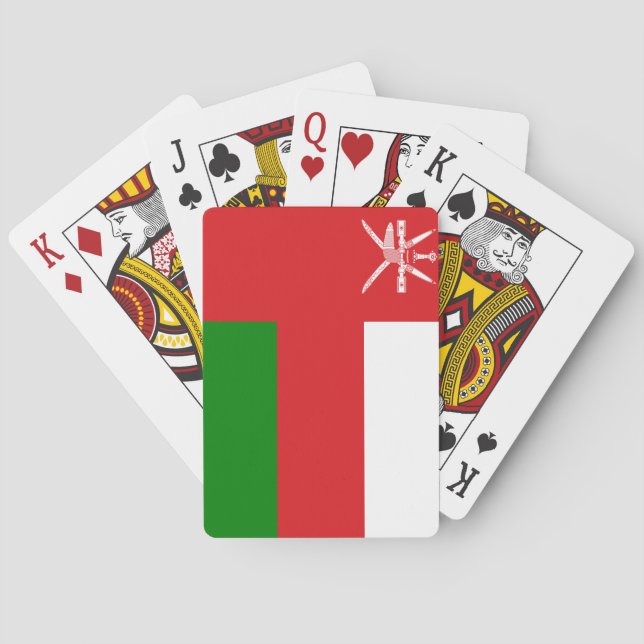 Jeu De Cartes Drapeau de l'Oman (dos)