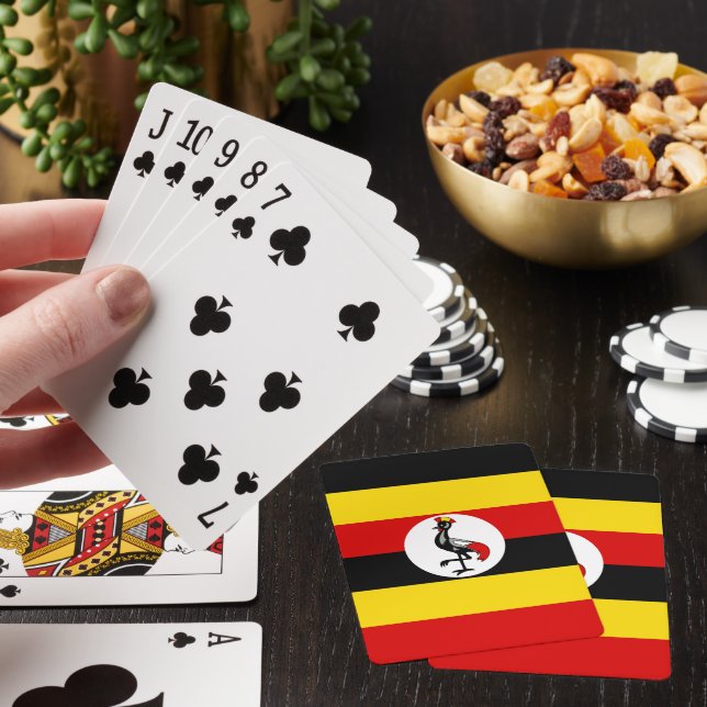 Jeu De Cartes Drapeau de l'Ouganda (In Situ)