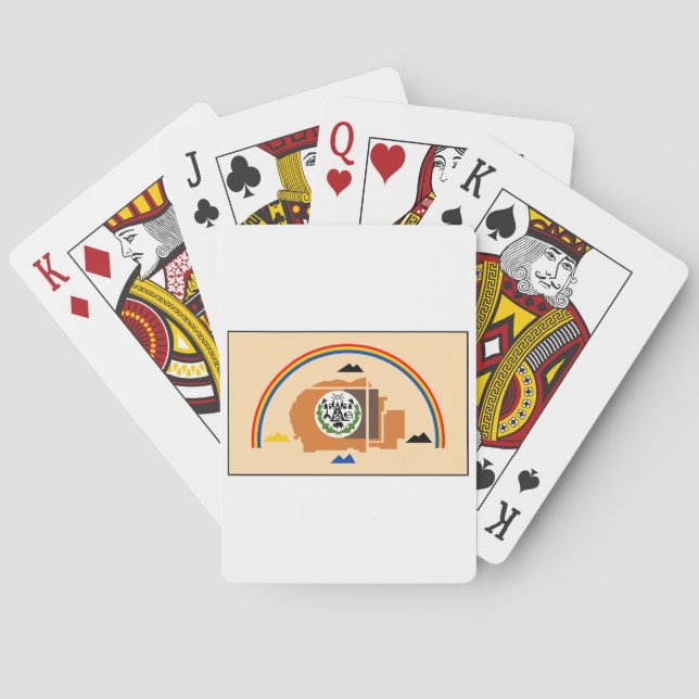 Jeu De Cartes Drapeau de nation de Navajo (dos)