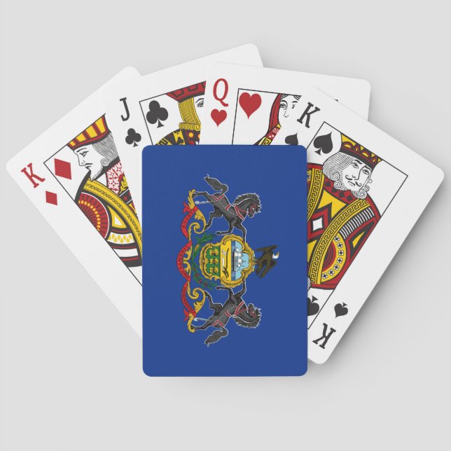 Jeu De Cartes Drapeau de Pennsylvanie (dos)