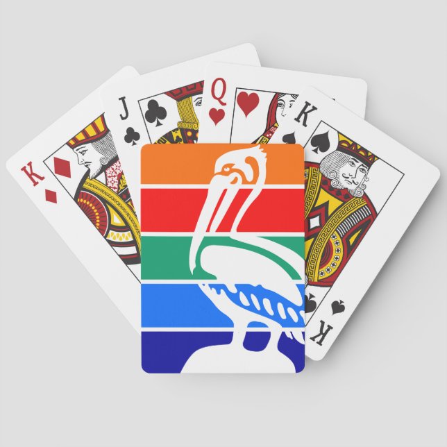 Jeu De Cartes Drapeau de Saint-Pétersbourg, Floride (dos)