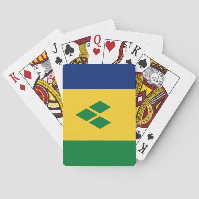Jeu De Cartes Drapeau de Saint-Vincent (dos)