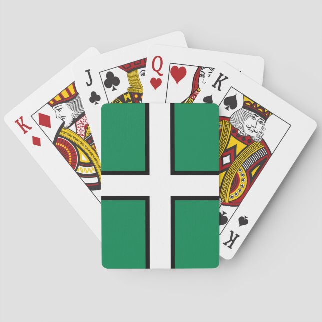 Jeu De Cartes Drapeau de St Petroc / Drapeau de Devon Playing Ca (dos)