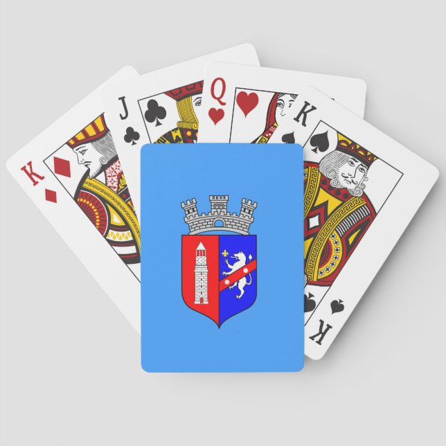 Jeu De Cartes Drapeau de Tirana, Albanie (dos)
