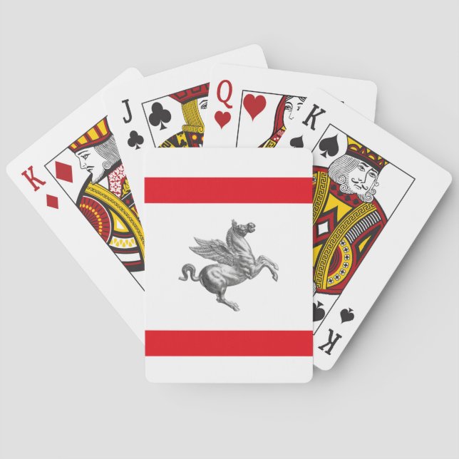 Jeu De Cartes Drapeau de Toscane, ITALIE (dos)
