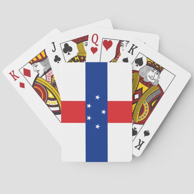 Jeu De Cartes Drapeau des Antilles Pays-Bas (dos)