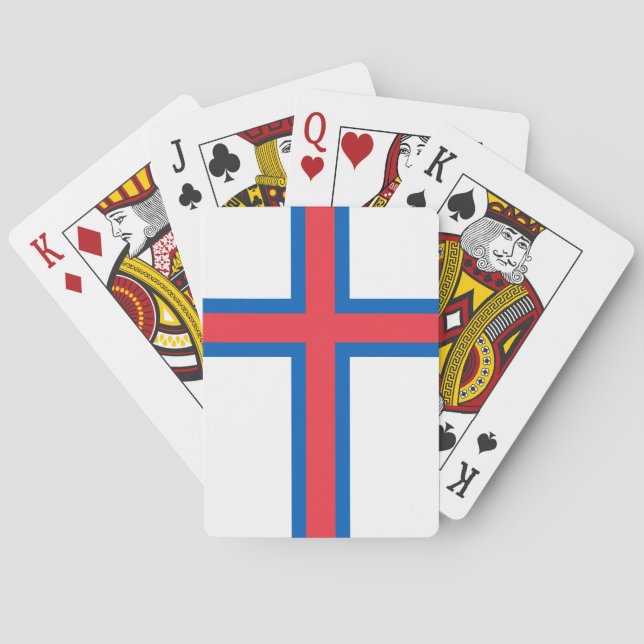 Jeu De Cartes Drapeau des îles Féroé (dos)
