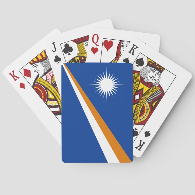 Jeu De Cartes Drapeau des Îles Marshall (dos)