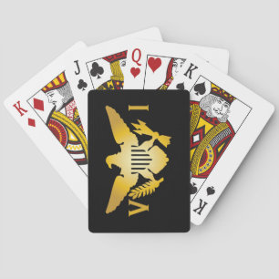 Jeu De Cartes Drapeau des îles Vierges américaines Gold et Black