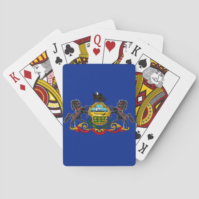 Jeu De Cartes Drapeau d'État de Pennsylvanie (dos)