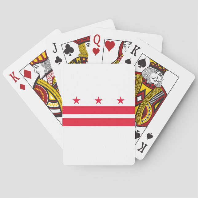 Jeu De Cartes Drapeau d'État de Washington DC (dos)