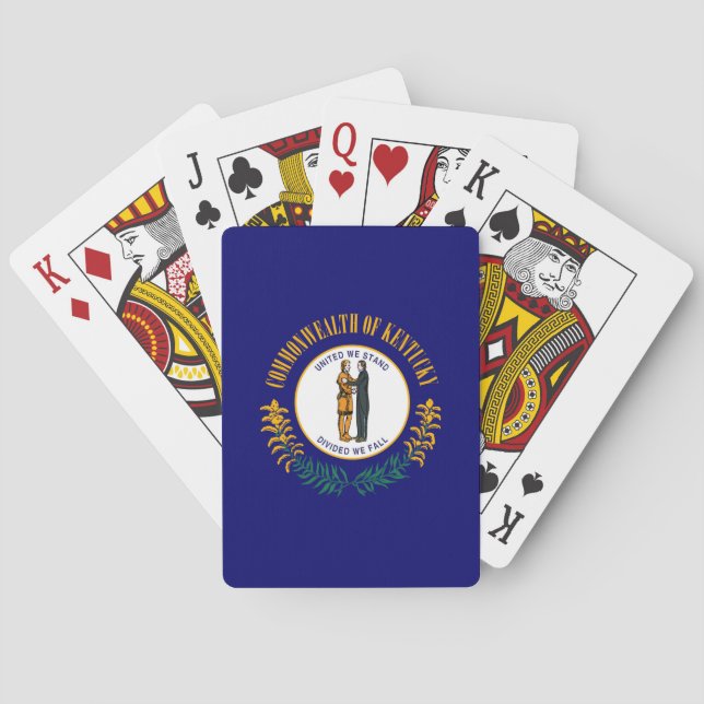 Jeu De Cartes Drapeau d'État du Kentucky (dos)