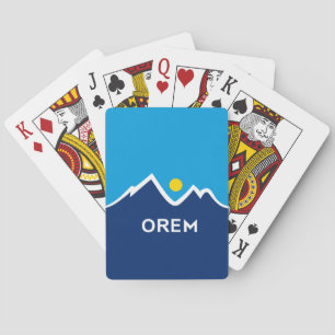Jeu De Cartes Drapeau d'Orem, Utah Paire de liens de nouilles