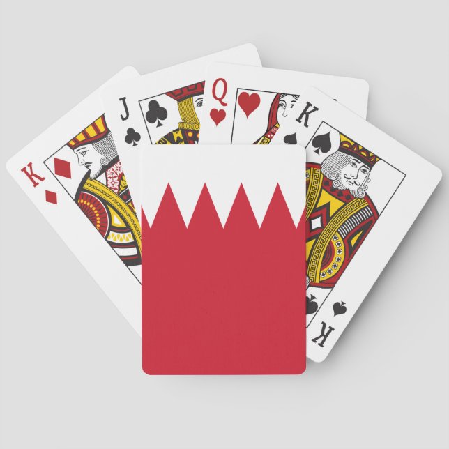 Jeu De Cartes Drapeau du Bahrain (dos)