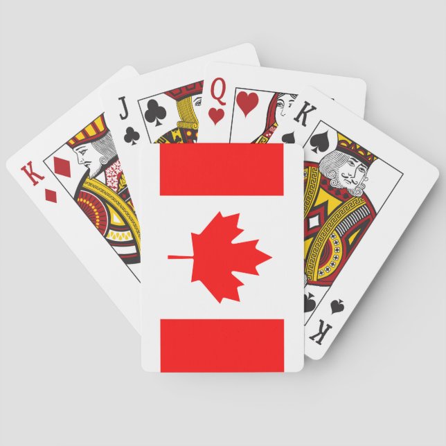 Jeu De Cartes Drapeau du Canada (dos)