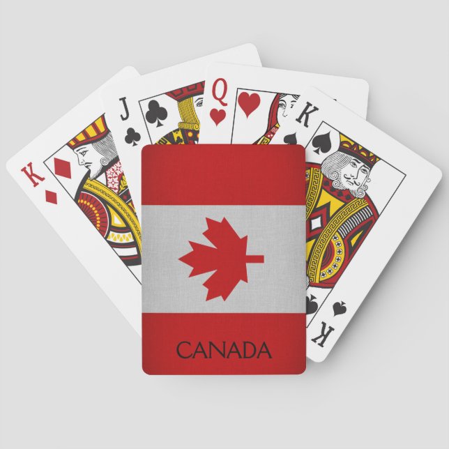 Jeu De Cartes Drapeau du Canada (dos)