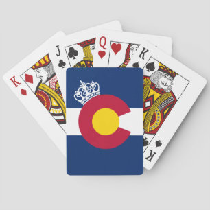Jeu De Cartes Drapeau du Colorado couronne royale jouant aux car